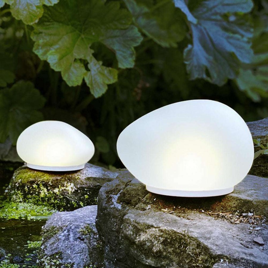 Open Air Life * | Solar Glass Stone Light With Discount