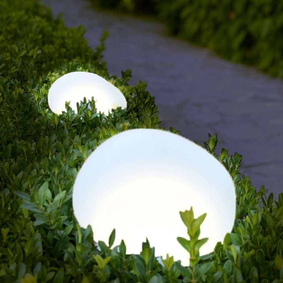 Open Air Life * | Solar Glass Stone Light With Discount