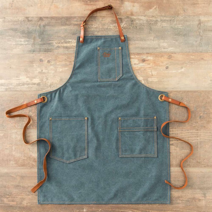 Open Air Life * | Denim Full Apron Good Quality