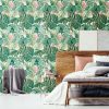 Open Air Life * | Tropical Foliage Feature Wallcovering Attractive Model