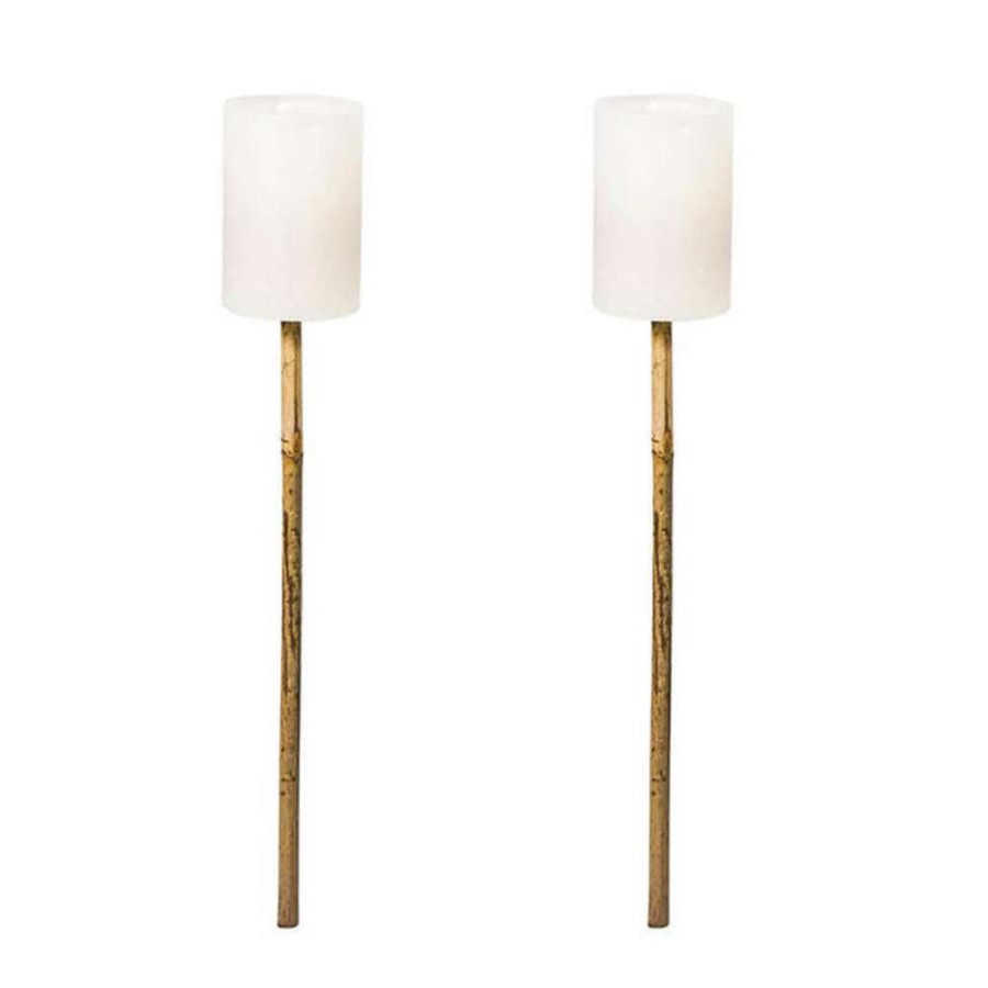 Open Air Life * | Pair Of Outdoor Candle Bamboo Torches Tendy Style