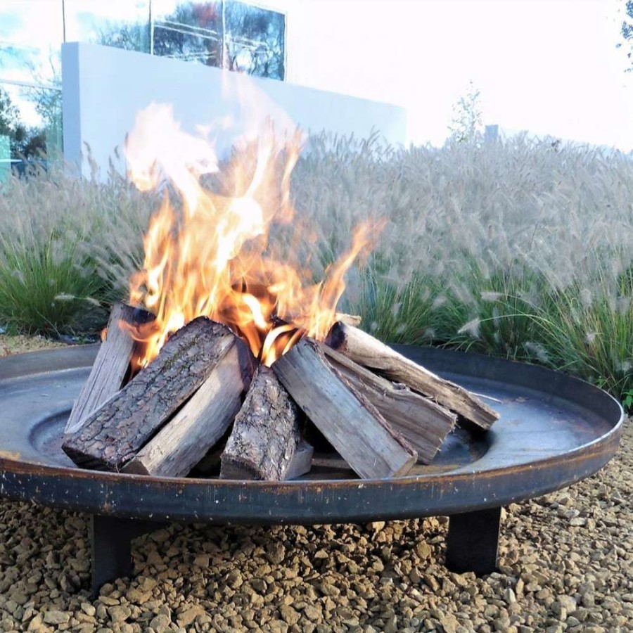 Open Air Life * | Shallow Fire Bowls In Corten Steel New