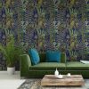 Open Air Life * | Green Sanctuary Anthracite Feature Wallcovering Store