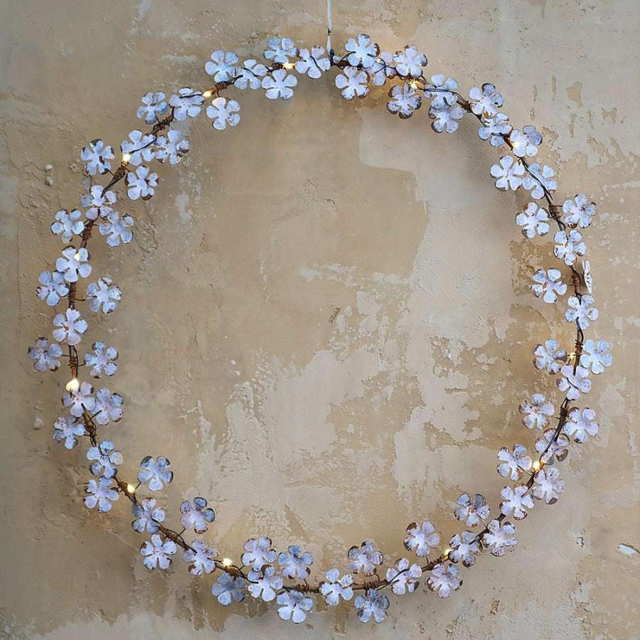 Open Air Life * | Metal Led Wildflower Wreath Radiant Model