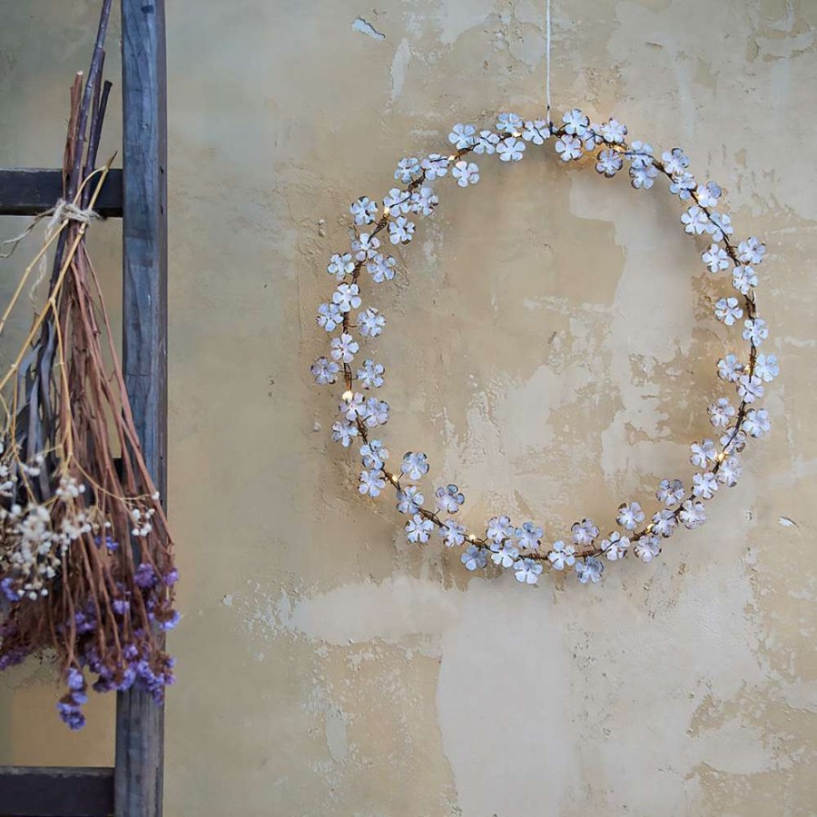 Open Air Life * | Metal Led Wildflower Wreath Radiant Model