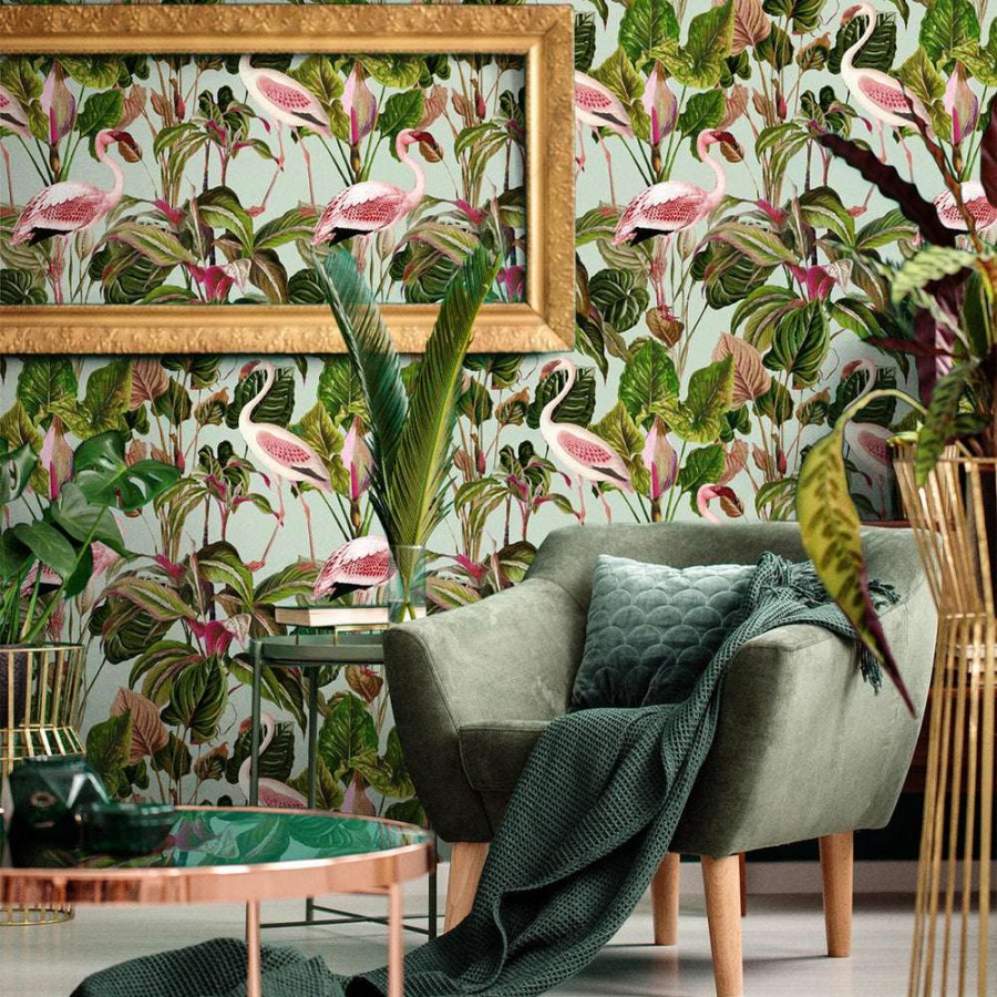 Open Air Life * | Beverly Hills Mint Feature Wallcovering Attractive Model