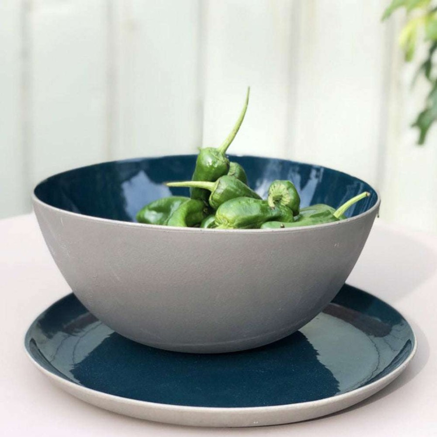 Open Air Life * | Rur:Al Deep Blue Serving Bowl 100% Guarantee